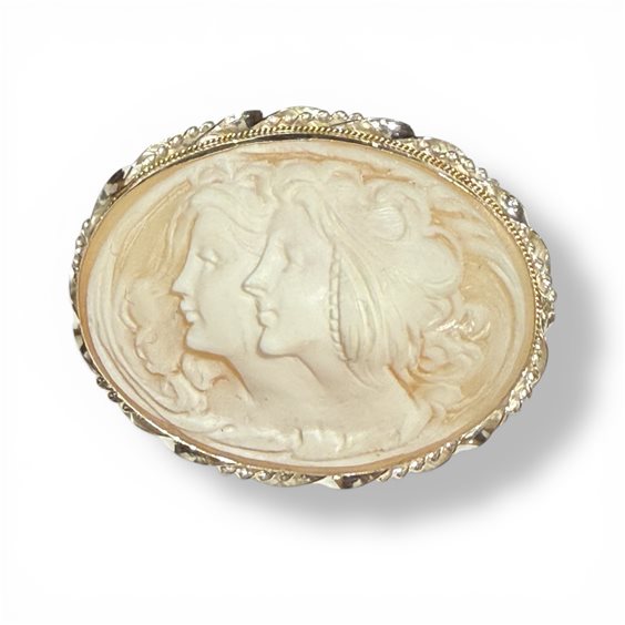 Broche Mandile 1922 Femme Cammei  in Argent Conchiglia PCM162 - PCM162